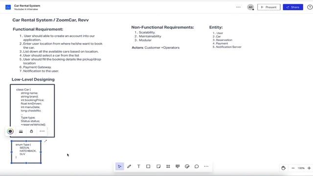 Low Level Designing (LLD -2) - Car Rental System | ZoomCar.com | Revv | Drivezy смотреть онлайн