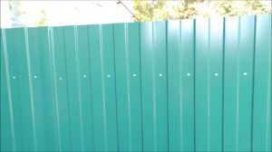 Угол ? забора из профлиста (fence). Мой вариант.