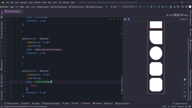 Shapes in Jetpack Compose | Jetpack Compose Tutorial смотреть онлайн