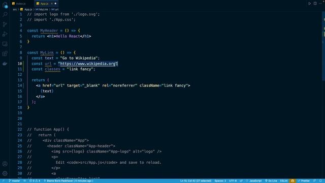 React Masterclass #26 - Interpolation with Curly Braces II смотреть онлайн