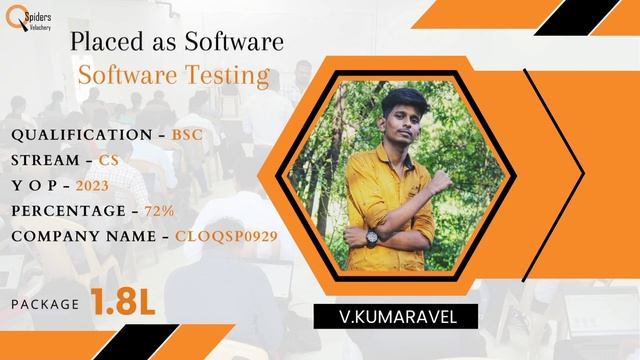 QSpiders Student Placement Story as Test Engineer at Velachery Chennai смотреть онлайн