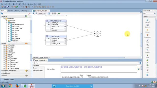 ORACLE DATA INTEGRATOR 12C Joins with example смотреть онлайн