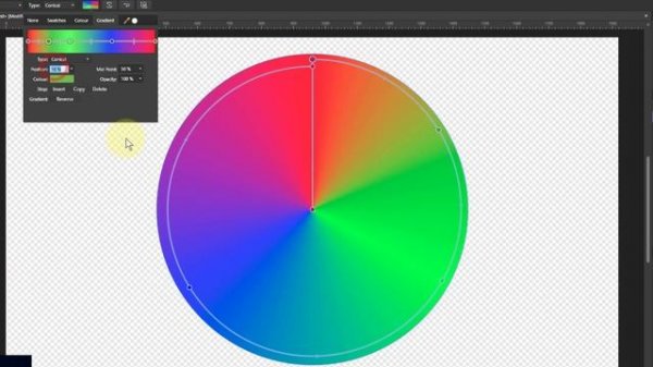 Creating a Colour Wheel using a Conical Gradient (with Affinity Photo)