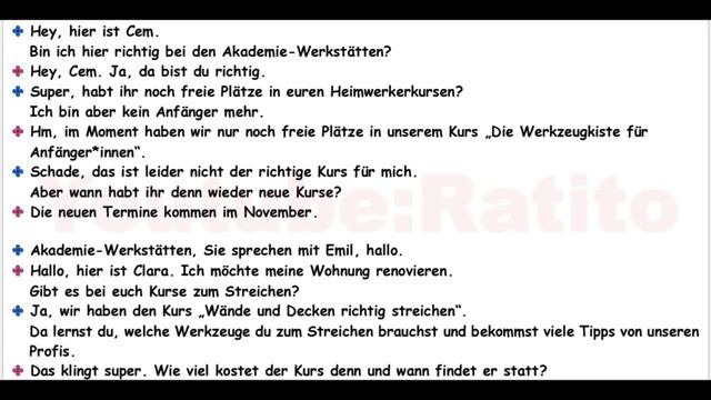 Dialogen Auf Deutsch A2 - Hören, Lesen Und Verstehen