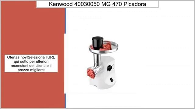 Kenwood MG 470 - Picadora смотреть онлайн