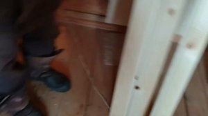 Переделали баню/Ремонт/Делаем перегородку в бане/Отделяем в бане парильню от помывочной