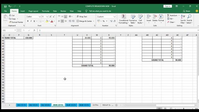 FREE !!! TEMPLATE EXCEL MEMBUAT PAKET TOUR LENGKAP смотреть онлайн