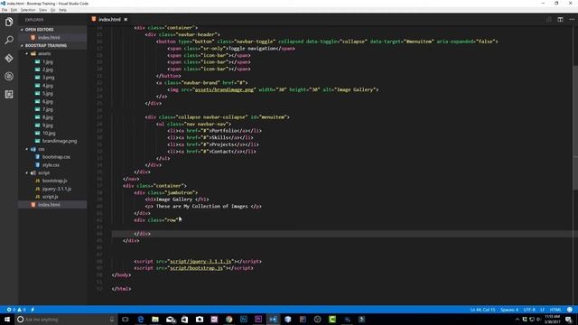 Bootstrap Tutorial 2017 Image Gallery with Bootstrap Project 01 смотреть онлайн