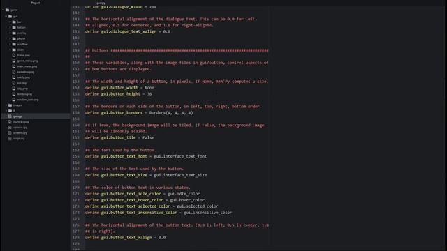 Ren'Py 7.0: Learning Ren'Py: Editing gui.rpy смотреть онлайн
