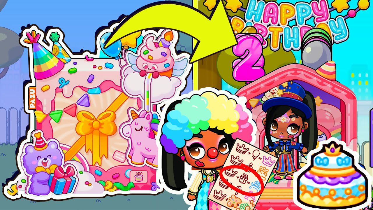 НАБОР ДЕНЬ РОЖДЕНИЕ  САМЫЙ ЛУЧШИЙ  СЕКРЕТЫ в AVATAR WORLD ОБНОВЛЕНИЕ  !