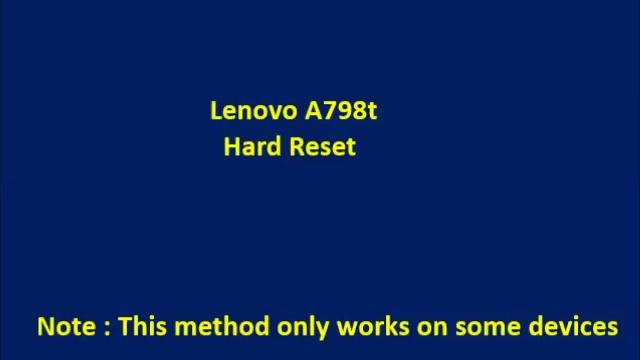 How to Hard Reset Lenovo A798t and Forgot Password Recovery, Factory Reset смотреть онлайн