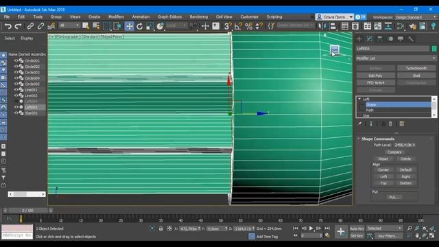Loft в 3Ds max. Моделирование составного объекта лофтингом смотреть онлайн