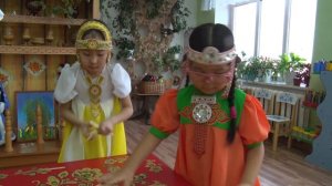 Старинные якутские игры в детсаду Хандыги