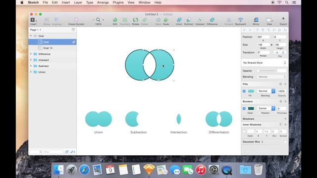 Boolean Operations in Sketch 3 смотреть онлайн