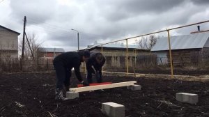 Установка беседки на блоки