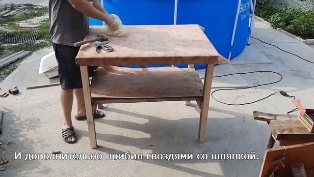 Как сделать мойку на улицу своими руками, из остатков стройматериала. смотреть онлайн