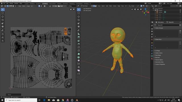 Making a troll - UV unwrap (11/16) Blender 2.8 смотреть онлайн