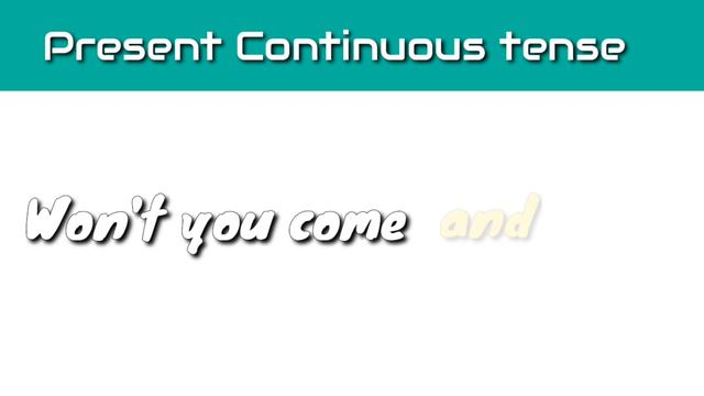 Present continuous tense Song смотреть онлайн
