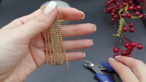 Делаем браслет из стразовой цепочки!
