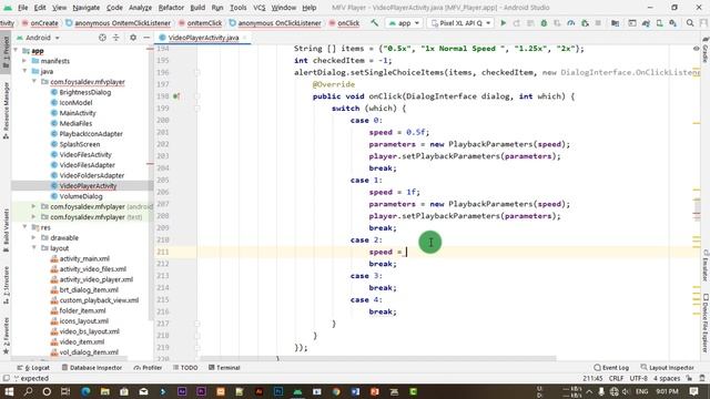 Video Player App in Android Studio, Part 21 Playback Speed, Orientation According to Video Size. смотреть онлайн