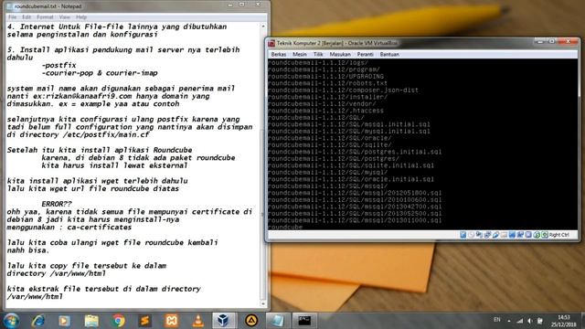 Cara Install Dan Konfigurasi Mail Server Dengan RoundcubeMail di Debian 8 смотреть онлайн
