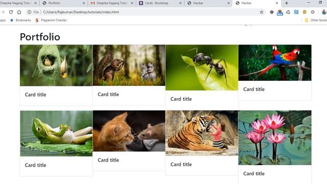 Gallery Page || Portfolio Page || Bootstrap - Card || Create Website || Animate.css смотреть онлайн