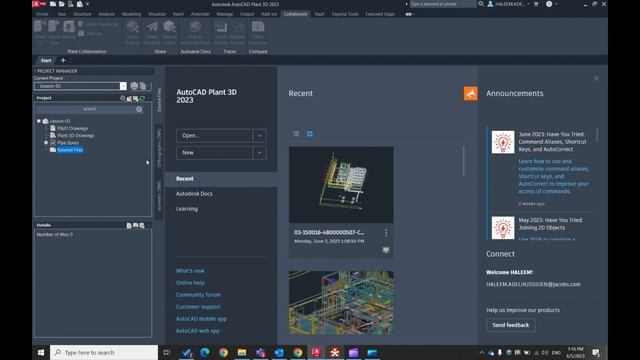 03-Creating New Project In AutoCAD Plant 3D смотреть онлайн