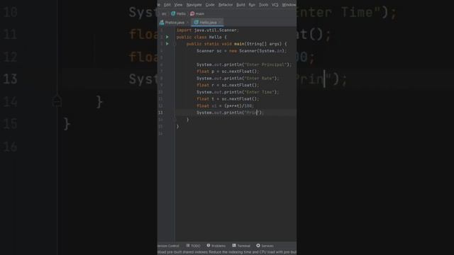 Java Simple Interest code #java #java_programming #code #java_code_for_find_the_Simple_Interest смотреть онлайн