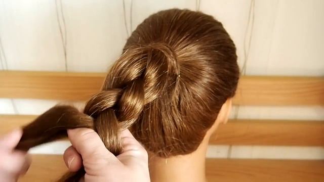 Объемная коса квадратная коса.Прическа для девочки. Air braids. Kapralova Olga смотреть онлайн