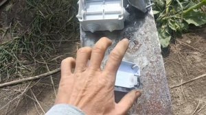 Монтаж камеры видеонаблюдения на столб. Камера поворотная с GSM модулем 4G