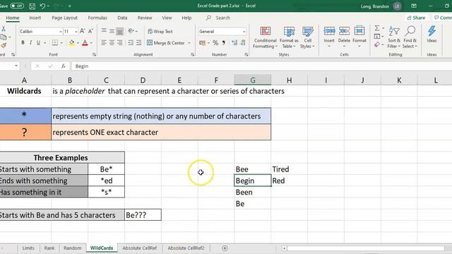 MS Excel | Wildcards смотреть онлайн