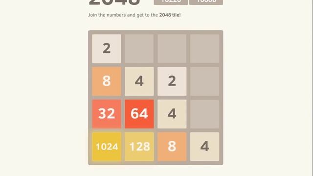 Прохождение игры 2048 / win 2048 game смотреть онлайн