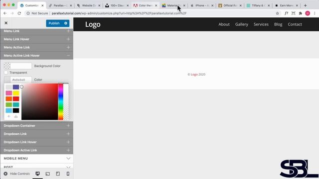 How to create WordPress website Header, Footer & Social Links EP 6 смотреть онлайн