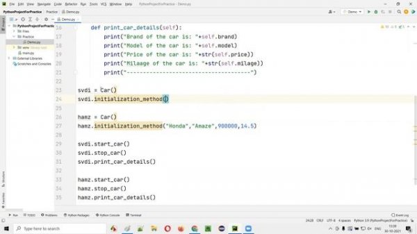 __init__ method in Python (Python Tutorial - Part 46)