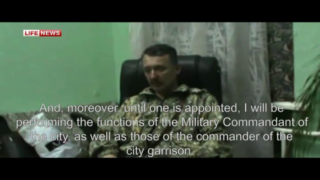 First Interview with Strelkov after Slavyansk / Интервью Стрелкова после Славянска (c) LifeNews смотреть онлайн