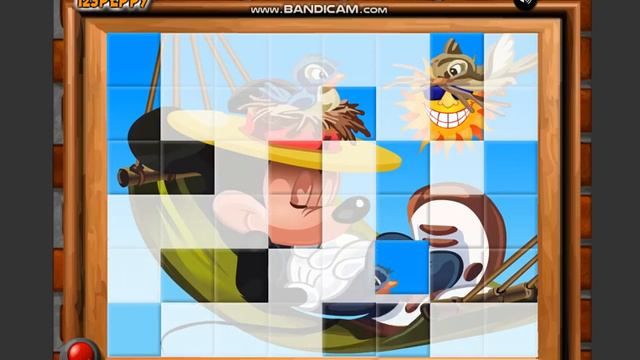 Игра Пазл - Спящий Микки Маус смотреть онлайн