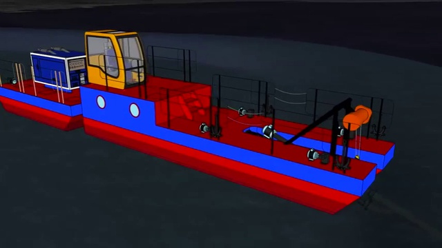 Шнеково-винтовой земснаряд для добычи сапропеля 258.60-2СШ смотреть онлайн