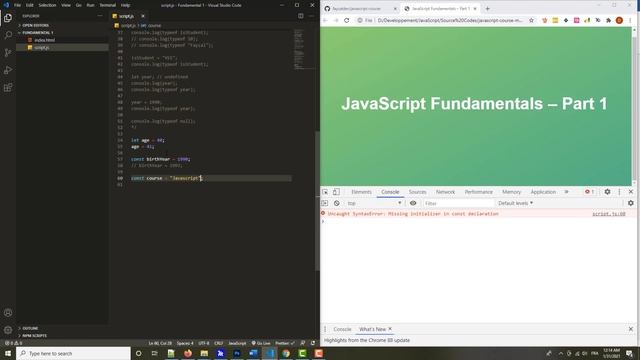 8- The Difference Between Let, Const and Var in JavaScript | JavaScript Tutorial смотреть онлайн