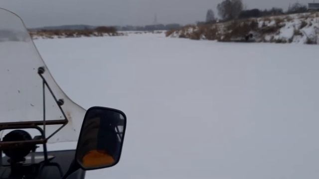 Зимние покатушки на реке на вездеходе бархан смотреть онлайн