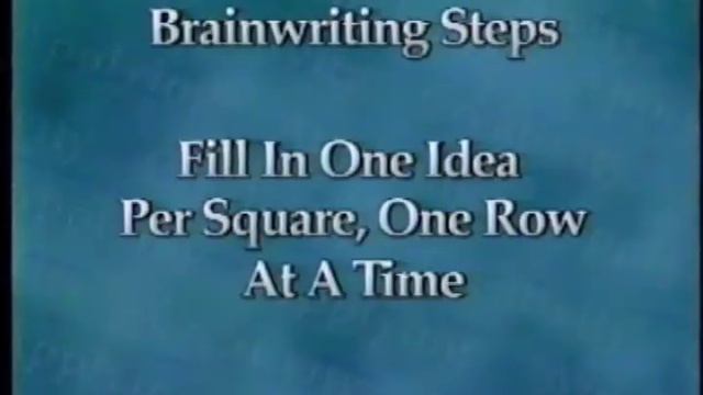 Applying Creativity: Using Brainwriting to Generate Options смотреть онлайн