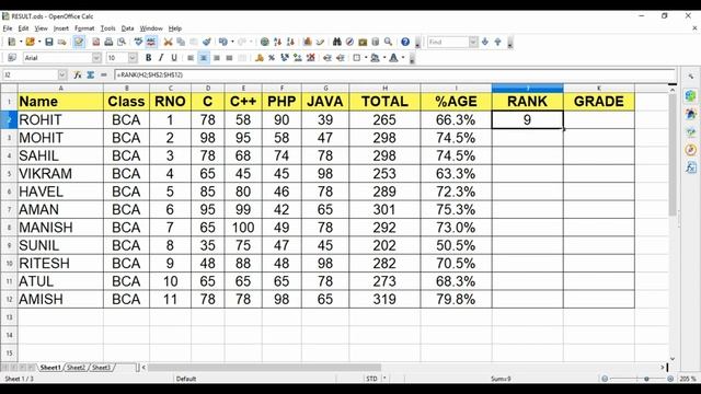 Error 508 Error 509 In Calc RANK,GRADE,RESULT смотреть онлайн