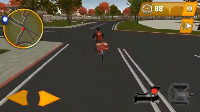 Pizza Delivery Bicycle, Bike & Van Games For kids Delivery Boy Best Android Gameplay Video смотреть онлайн
