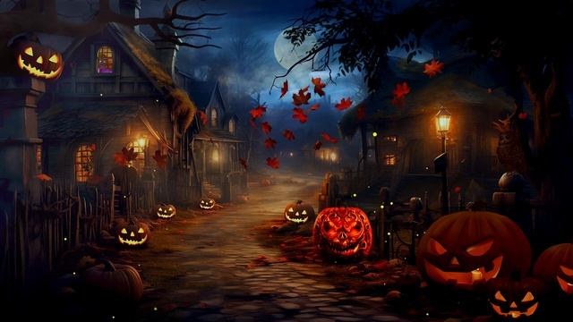 Halloween Village Ambience ? Abandoned Haunted Town ? Spooky Halloween Ghosts With Sounds Effects
