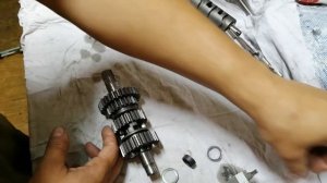 Сборка двигателя c балансиром   166 FM