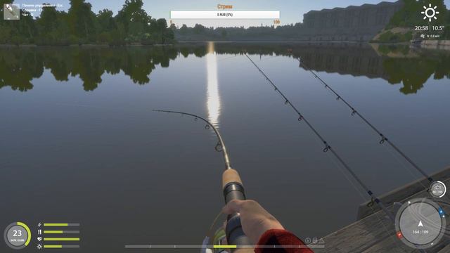 Унылый стрим Русская рыбалка 4 р. Волхов смотреть онлайн