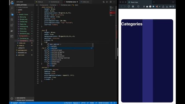 Learning - SASS/SCSS And REACT Food Menu смотреть онлайн