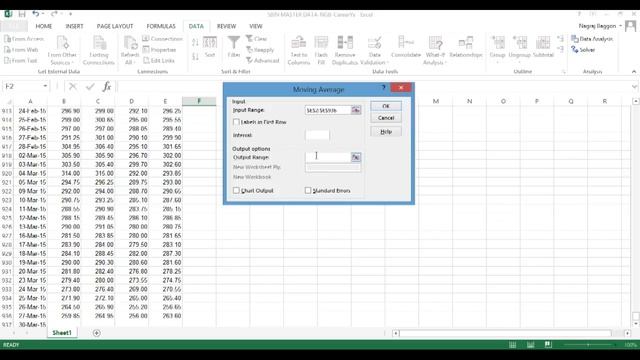 Excel Tutorial For Beginners - How To Get Moving Averages | MS Tools Tutorials смотреть онлайн