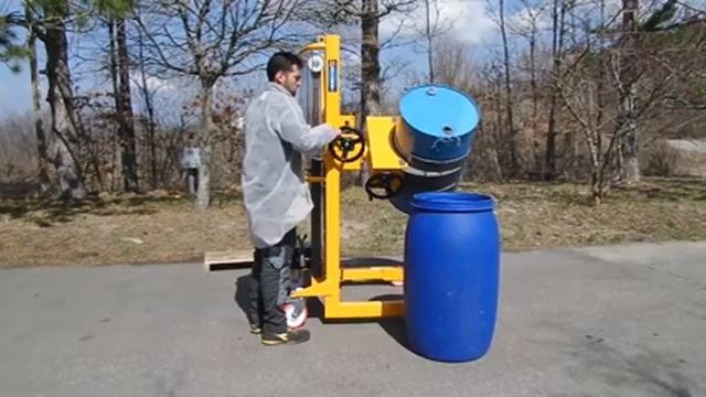 BS91 DVL - пневмогидравлическая тележка для подъема бочек смотреть онлайн