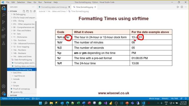 Python Part 14c - Working with dates and times смотреть онлайн