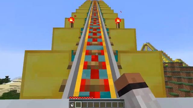 Майнкрафт Золотые Горки (Обзор Карты) The Golden Coaster смотреть онлайн